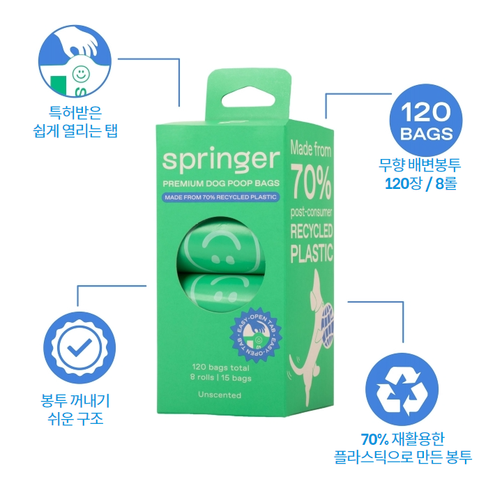 프리미엄 풉백 배변봉투 120장 / 8롤 상세 이미지 10
