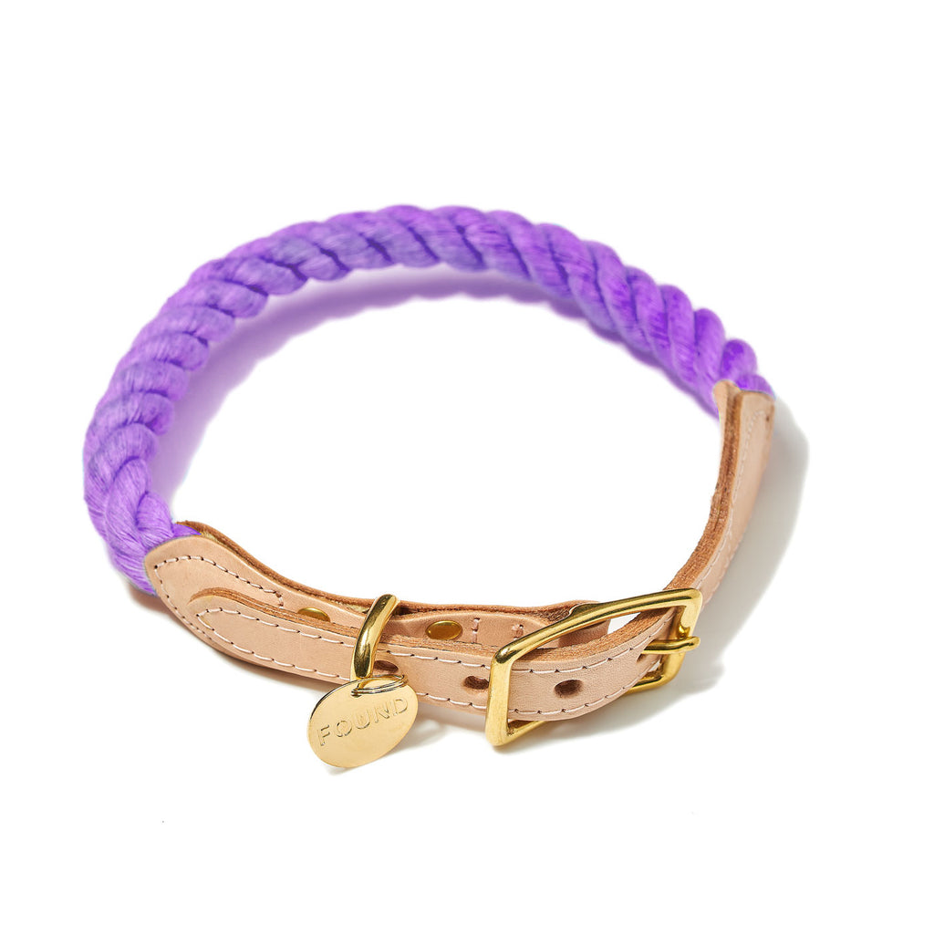 하운드팟_파운드마이애니멀_코튼 로프 칼라 페리윙클